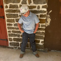 Panhandle Boys Blue Short Sleeve Snap Polo