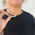 Faux Navajo & Chunky White Pearl Choker AN5259-SBPL