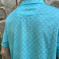 Panhandle Mens Turquoise Medallion Polo TM51T08994 TX51T08994