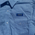Panhandle Boy‘s Long Sleeve Blue Two Pocket Snap Shirt RBN2S08913
