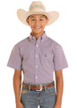 Panhandle Boy’s Red, White & Blue Short Sleeve Button Shirt SBB3S08959