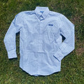 Panhandle Men's Turquoise Geo One Pocket Long Sleeve Button Shirt SMB2S08965
