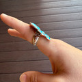 Turquoise Squash Blossom Stretch Ring AR0754-SBTQ