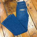 Rock & Roll Girl's Medium Wash Pleather Embroidered Bootcut Jeans BG4MD09173