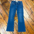 Rock & Roll Girl's Medium Wash Pleather Embroidered Bootcut Jeans BG4MD09173