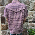 Rock & Roll Men's Medallion Print Western Polo BM51T09055 BX51T09055