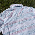 Panhandle Girl's Pink Aztec Print Short Sleeve Snap Shirt RGN3S08949