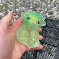Green Glitter Highland Squishy