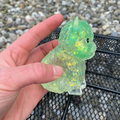 Green Glitter Highland Squishy