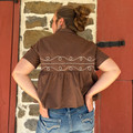 2 Fly Co Women's Chocolate Loopty Lou Blouse 2FLY-CLLB