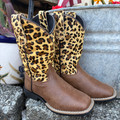 Roper Little Girl's Leopard Hide Gabriel Boot 09-018-0905-3783-TA