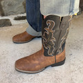 Roper Youth Tan and Black Gabriel Boot