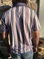 Hooey Men's Navy Striped Polo HP2601NVST