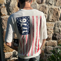 Hooey Men's White 1776 Flag Graphic Tee HT2671CR