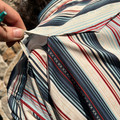 Hooey Men's "Sol" Red and Blue Striped Short Sleeve Snap Shirt HT2621NVST