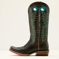 Ariat Women's Futurity Boon Croc Print Shine Cutter Toe Boot 10061177
