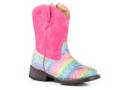 Roper Toddler Pink Glitter Rainbow Boot 09-017-1903-2757 PI