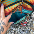 Red Dirt Hat Co Teal Serape Backpack