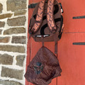 Hooey Recess Brown Floral Tooling Backpack BP2601BRPR