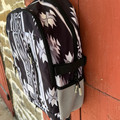 Hooey Rockstar Black and Grey Aztec Backpack BP2602AZBK