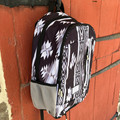 Hooey Rockstar Black and Grey Aztec Backpack BP2602AZBK