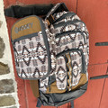 Hooey Tan and Charcoal Aztec Lunch Box HLB2601-TNAZ