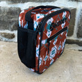 Hooey Rust And Teal Aztec Lunch Box HLB2601-RUAZ
