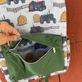 Grey Tractor with Green Backpack JM-GTBB