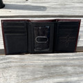 Justin Leather Floral Tooled Trifold Wallet 23205322W11