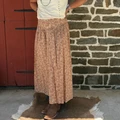 Panhandle Ladies Tan Tooled Print Maxi Skirt LW69B08853