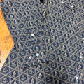 Panhandle Men's Indigo Cactus Print Long Sleeve Snap Shirt PMN2S08907