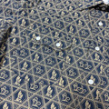 Panhandle Men's Indigo Cactus Print Long Sleeve Snap Shirt PMN2S08907