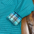 Panhandle Men's Turquoise Printed Long Sleeve Snap Shirt