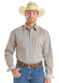 Panhandle Men's Taupe Diamond Stitch Long Sleeve Snap Shirt RMN2S08938