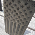 Justin Leather Graphite American Flag Rodeo Wallet