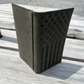 Justin Leather Graphite American Flag Rodeo Wallet
