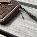Justin Glitter Inlay Leather Concho Wristlet 23126215W