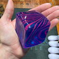 Blue Swirl Stress Cube