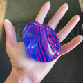 Blue Swirl Stress Cube