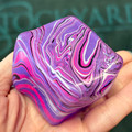 Pink Swirl Stress Cube
