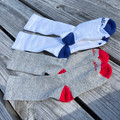 Justin Youth Grey and White 2 pack Boot Socks 231392MUL
