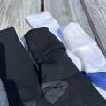 Justin Youth White and Black 2 pack Boot Socks