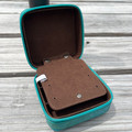 Justin Turquoise Floral Tooled Jewelry Box