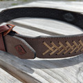 Red Dirt Hat Co. Roughout Rawhide Herringbone Leather Belt 24069BE3