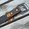 Red Dirt Hat Co. Roughout Rawhide Herringbone Leather Belt 24069BE3