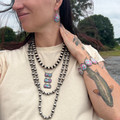 Faux Cotton Candy Oval Stretch Bracelet