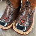 Tin Haul Infant Wild Tiger Purr-fectly Wild Boots 14-016-0007-1750-BR