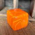 Orange Swirl Stress Cube
