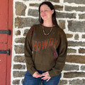 Rock & Roll Ladies Olive Western Howdy Sweatshirt