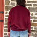 Panhandle Ladies Wine Boot Stitch Sweatshirt